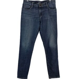 LOFT Relaxed Skinny Jeans Women's 29 Dark Wash Denim Everyday Casual Ann Taylor
